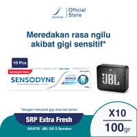 Gambar [RS] Sensodyne SRP Advanced Care Extra Fresh 100grx10 + JBL Speaker dari Sensodyne Indonesia undefined 1 Tokopedia