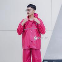 Gambar jas hujan original guyur RAINCOAT Anti Bocor Setelan Pria Wanita - Hijau Stabilo dari jas hujan undefined 2 Tokopedia