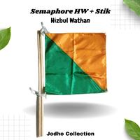 Gambar Bendera Semaphore HW + Stik Tongkat - Bendera Saja dari Jodho Pramuka undefined 2 Tokopedia