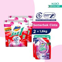 Gambar Attack Jaz1 Semerbak Cinta 1.6kg Twinpack + Gift - Deterjen Bubuk Baju dari KAO Indonesia undefined 1 Tokopedia