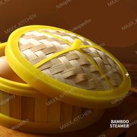 Gambar Dimsum Steamer Pengukus Dimsum Bambu Klakat Dimsum Premium - Badan 16 cm dari maxxkitchen undefined 5 Tokopedia