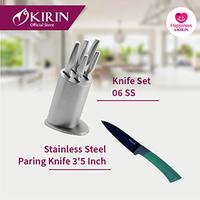 Gambar SPECIAL BUNDLING KIRIN STAINLESS & PARING KNIFE 3'5 Inch (9 cm) HITAM dari Kirin.indonesia undefined 1 Tokopedia