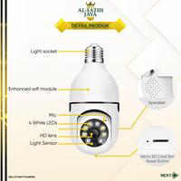 Gambar IP Camera CCTV Wifi PTZ E27 Kamera Fitting Lampu Bohlam Bulb Panoramic dari Allfatih Jaya undefined 3 Tokopedia