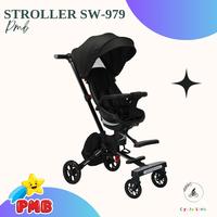 Gambar Baby Stroller Swire Sw-979 Kereta Dorong Anak Bayi Lipat - Cream dari Cyclelink undefined 4 Tokopedia