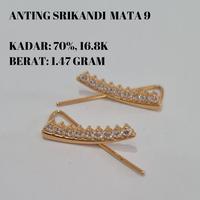 Gambar Anting Emas Srikandi Panjang Mata Sirkon 16.8k 70% Asli Kuning Ori dari sekarsarijewelrypecinan undefined 1 Tokopedia
