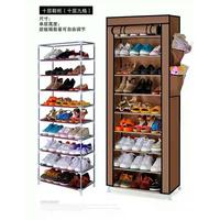 Gambar Rak Sepatu Portable 10 Susun 9 Rangka Type 1099 Rak Sepatu Gantung Rak - 1099-MERAH dari storeavrilla undefined 1 Tokopedia