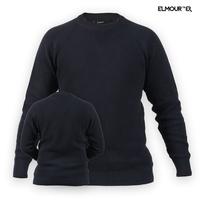 Gambar Sweater Crewneck Rajut Pria  Elmour Katun Lembut Tebal - Hitam, M dari Elmour Original Shop undefined 5 Tokopedia