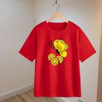 Gambar BAJU KAOS WANITA PREMIUM UKURAN S-M-L-XL-XXL-3XL-4XL-5XL FLOWER 26 - Putih, S dari JUJU DISTRO ID undefined 5 Tokopedia