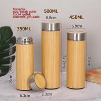 Gambar Wooden Stainless Steel Tumbler 350ml / Botol Minum Termos Bambu Kado dari mode shop online store undefined 2 Tokopedia