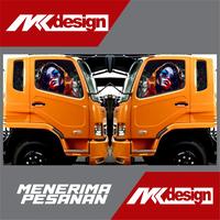 Gambar [FULL] STIKER ONE WAY KACA SAMPING FUSO FIGHTER (BISA CUSTOM) dari MK Stiker undefined 2 Tokopedia