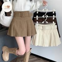 Gambar Rok Wanita Pendek Korean Style Import (Corduroy) - Cream, M dari Eonni Knitwear undefined 3 Tokopedia