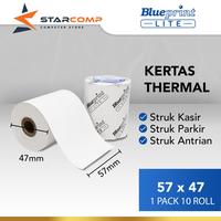 Gambar Kertas Thermal BLUEPRINT Lite 57x47 mm Roll Kasir 57x38 57x30 - 57x30, 10 Roll dari Starcomp Solo undefined 1 Tokopedia
