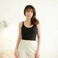 Gambar Kivya Tanktop | Atasan Tank Top Slim Fit Body - BLACK, S dari Needforyou undefined 2 Tokopedia