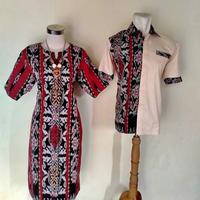 Gambar baju couple tenun etnik sabu - dress, S dari Baju dan kain tenun undefined 1 Tokopedia