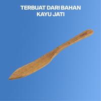Gambar Pisau Jati ORENO Pisau Selai Kayu Foodgrade Wooden Butter spoon homLiv - M(19 cm) dari warungtools undefined 4 Tokopedia