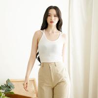 Gambar Kivya Tanktop | Atasan Tank Top Slim Fit Body - BLACK, S dari Needforyou undefined 1 Tokopedia