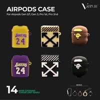 Gambar Silicone Airpods 1/2 Case KAWS Sesame Street / Casing Airpods KAWS - Airpods Gen 2/1, Lakers Purple dari Vabeur undefined 1 Tokopedia