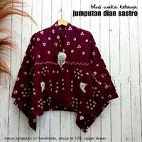 Gambar Tunik Batik Jumputan Dian Sastro Busui XXL LD 120 - Hijau dari Pusat Busana Online undefined 1 Tokopedia