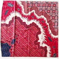 Gambar Kain Batik Kawung Lembah Daun ( Merah - Navy ) dari Beautique Batik Aini undefined 2 Tokopedia