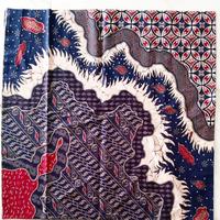 Gambar Kain Batik Kawung Lembah Daun ( Merah - Navy ) dari Beautique Batik Aini undefined 3 Tokopedia