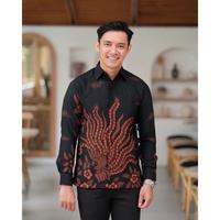 Gambar BAJU BATIK COUPLE PASANGAN MODERN TERBARU MURAH PASANGAN - HEM PRIA SAJA, L dari BATIK JH ID undefined 3 Tokopedia