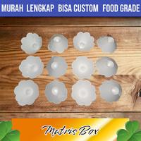Gambar [200 pcs] sudi / suji tatakan bikang,  kue klepon bahan ivory putih dari matris_box undefined 1 Tokopedia