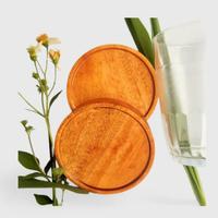 Gambar Tatakan gelas Kayu/ Alas gelas kayu mahoni / Wooden coaster Kayu mahon - 9cm dari Home Decor Zega undefined 1 Tokopedia