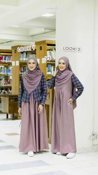 Gambar Naisha Official Naina 2in1 Dress Flanel Mauve Baju gamis Muslim Syari - S dari Naisha Bandung Official undefined 5 Tokopedia