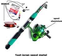 Gambar set joran pancing gulungan metal besi siap pakai ukuran 150 dan 210 - random, 210 dari Ramai Pancing undefined 4 Tokopedia
