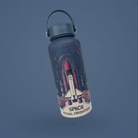 Gambar Tumbler Termos Berkualitas Stainless Steel Premium Design Space Rocket dari Lebah Biru undefined 3 Tokopedia