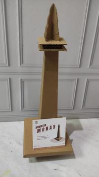 Gambar Monas kardus ukuran 25 cm ditambah cawan / miniatur / tugas prakarya dari duniaindustri undefined 5 Tokopedia