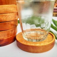 Gambar Tatakan gelas Kayu/ Alas gelas kayu mahoni / Wooden coaster Kayu mahon - 9cm dari Home Decor Zega undefined 4 Tokopedia