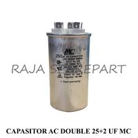 Gambar CAPACITOR AC MERK MC/KAPASITOR/CAPASITOR AC DOUBLE 25+2 UF MC dari Raja.sparepartelektronik undefined 1 Tokopedia