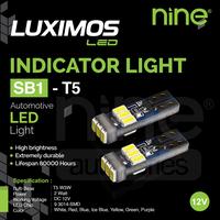 Gambar LUXIMOS LED T5 SB1 LAMPU KILOMETER INDIKATOR DLMOTOR MOBIL 9 TITIK SMD - Biru dari Lestari Motor 2 undefined 1 Tokopedia