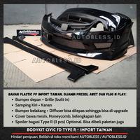Gambar Bodykit Honda Civic FD Type R - Import Taiwan dari Autobless undefined 1 Tokopedia