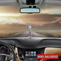 Gambar Ornamen Dashboard Mobil Model Salib Benediktus Logam Kayu - Silver dari Hoki Galleries undefined 3 Tokopedia