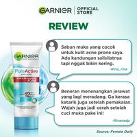 Gambar Garnier Pure Active Acne And Oil Clearing Foam 100ml Pack of 3 dari Garnier Official Store undefined 5 Tokopedia