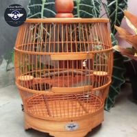 Gambar Sangkar Jemur Perkutut Model Kendang Bambu Full Halus dengan Tinggi 50cm dan Diameter 38cm dari Pakulaut Sangkar undefined 1 Tokopedia