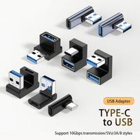 Gambar 90 Degree Right Up Down Angled USB3.0 Male to Type C Female Extension - H dari Honey Computer undefined 1 Tokopedia