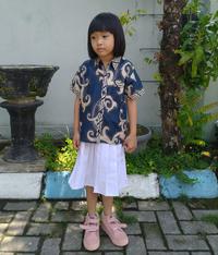 Gambar Kemeja Batik Anak Putra Putri Seragam Sekolah TK SD 3225 Biru Navy - no.2 dari Arumi Batik undefined 2 Tokopedia