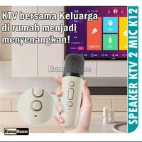 Gambar Speaker Wireless Bluetooth Karaoke KTV + Mic Set Karaoke Machine K12 - K12-Random-2mic dari RumaHome Store undefined 5 Tokopedia