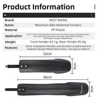 Gambar West Biking Fender Mud Guard Spakbor Spatbor Sepeda MTB YP0714027 dari vesantra undefined 4 Tokopedia