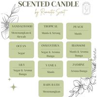 Gambar LILIN AROMATHERAPY /SCENTED CANDLE SOY WAX WITH DRIED FLOWER / LILIN - RANDOM, BLOSSOM dari HARUMANISSoffc undefined 2 Tokopedia