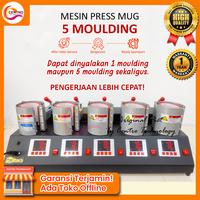 Gambar Mesin Press Sablon Mug / Gelas 5 Moulding (5 in 1) Digital Premium Mug Heat Press Machine (Bisa Langsung Press Sekaligus 5 Mug) dari Centro Technology undefined 1 Tokopedia