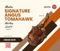 Gambar TOMAHAWK Signature Australian Black Angus MB4+ - 1.5KG - 1.6 kg dari Meatra Kelapa Gading undefined 4 Tokopedia