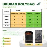 Gambar Polybag Tanaman Paket 250 Gram MURAH TEBAL BERKUALITAS - Polibek - 25 x 25 cm dari MPlast undefined 3 Tokopedia