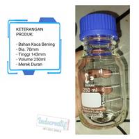 Gambar Botol Duran 250 ml Duran Schott Bottle Sampel Bening Tutup Biru dari Indocreatif undefined 2 Tokopedia