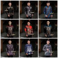 Gambar Kemeja batik pria lengan panjang motif lengkap - Aborigin biru, XXL dari ALCA GALLERY PEKALONGAN undefined 1 Tokopedia