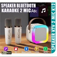 Gambar Speaker Wireless Bluetooth Karaoke KTV + Mic Set Karaoke Machine K12 - K12-Random-2mic dari RumaHome Store undefined 3 Tokopedia