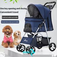 Gambar PET STROLLER KERETA DORONG ANJING KUCING TROLI HEWAN TROLI ANJING - Hitam dari Mirald Petshop undefined 1 Tokopedia